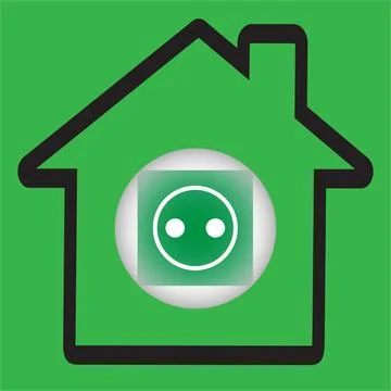 House green socket Stock Illustration