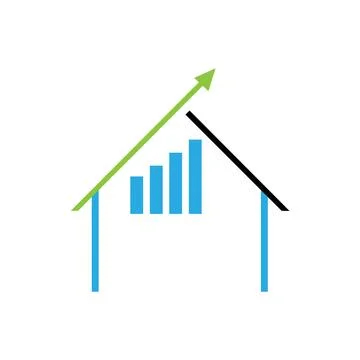 House growth icon Stock Illustration