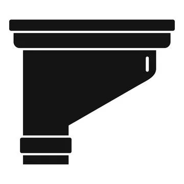 House gutter icon, simple style Illustrazione stock