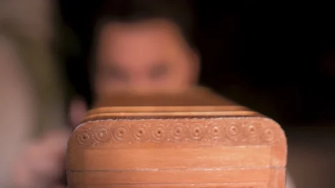 The house guy does the restoration of his antiques Stock Footage 106390463