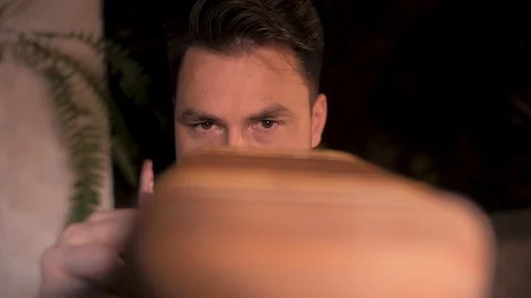 The house guy does the restoration of his antiques Stock Footage 106390952