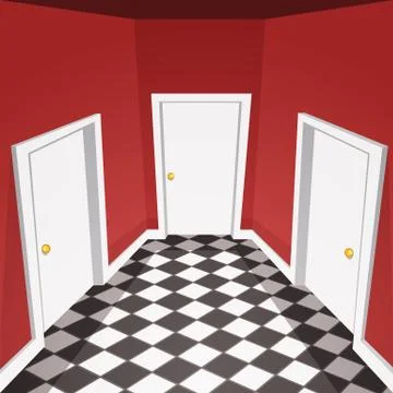 House Hallway Stock Illustration