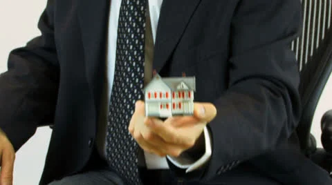 House On Hand Stock Footage 25912939