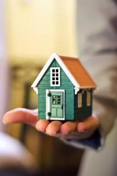 House in hand Stock Photos