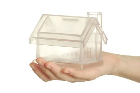 House in hand Stock-Fotos