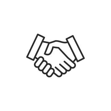 House Handshake Icon Stock Illustration