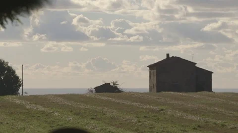 House on the hill Stock Footage 71134749