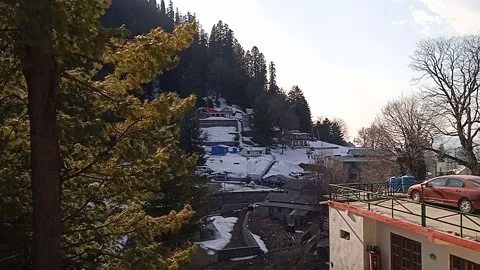 House on hill Stock Footage 147994217