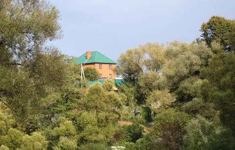 House on the hill Stock Photos