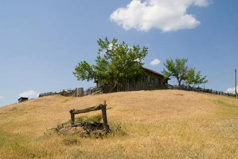 The house on the hill Stock Photos