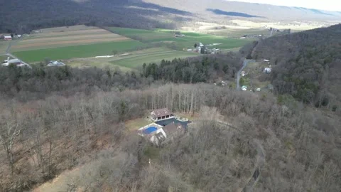 House on a Hill Trim (3) Stock Footage 236597123