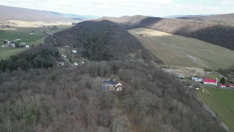 House on a Hill Trim Stock Footage 236597150
