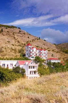 House on the hills Stock Photos