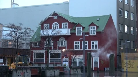House on Iceland Video stock 73010724