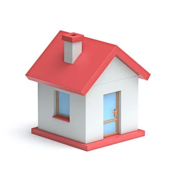 House icon 3D Stock Illustration
