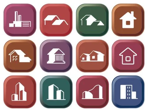 House icon collection Stock Illustration