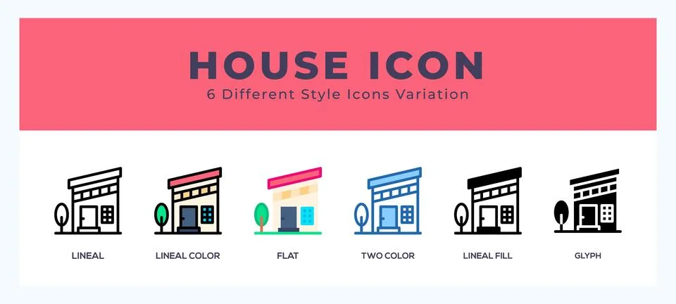 House icon in different style vector illustration. Stock Illustration
