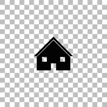 House icon flat Stock Illustration