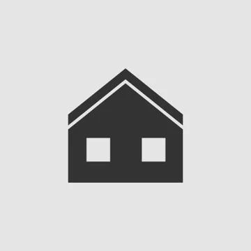House icon flat. Stock Illustration