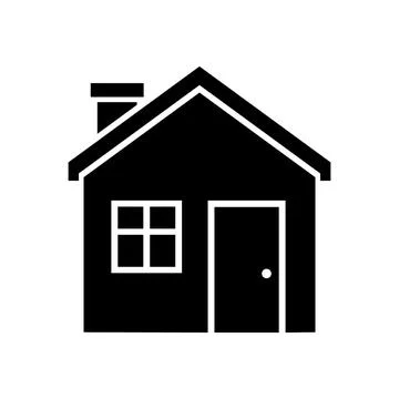 House icon in flat style. Stock Illustration