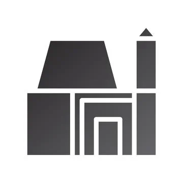 House icon gradient solid black イラスト素材