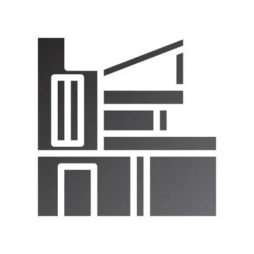 House icon gradient solid black 스톡 일러스트