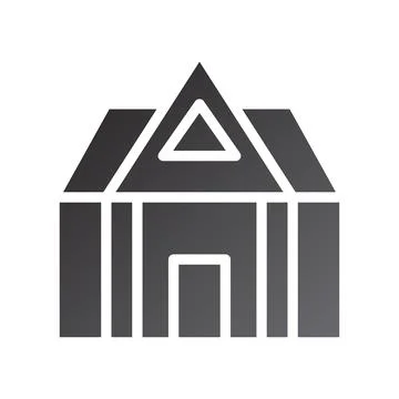 House icon gradient solid black 스톡 일러스트