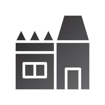 House icon gradient solid black 스톡 일러스트