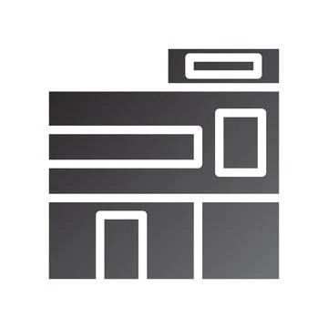 House icon gradient solid black イラスト素材