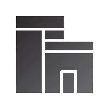 House icon gradient solid black Stock Illustration