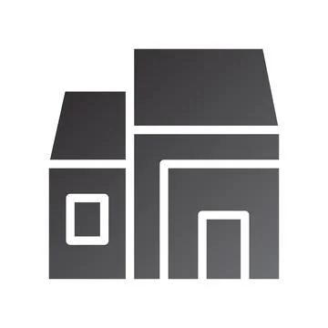 House icon gradient solid black イラスト素材
