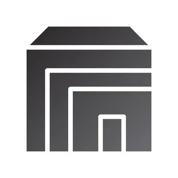 House icon gradient solid black イラスト素材