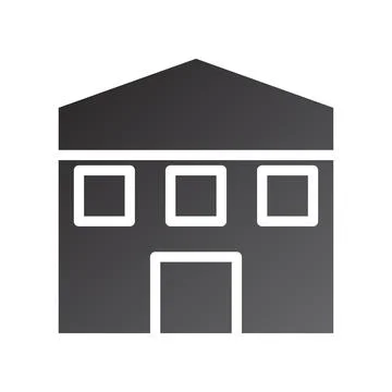House icon gradient solid black Stock Illustration