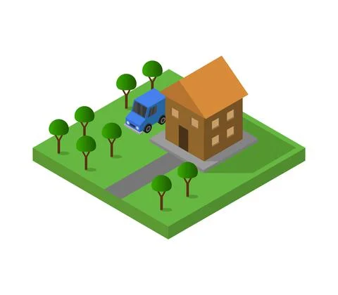 House icon illustrated in vector on white background Stock Illustration
