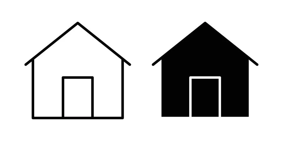 House icon Illustration set. Vector Eps10 for apps Stock Illustration