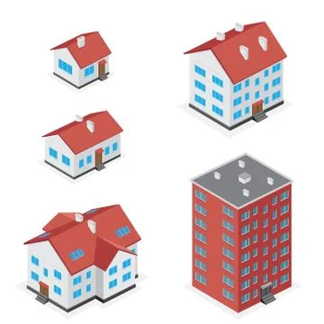 House icon set Stock Illustration