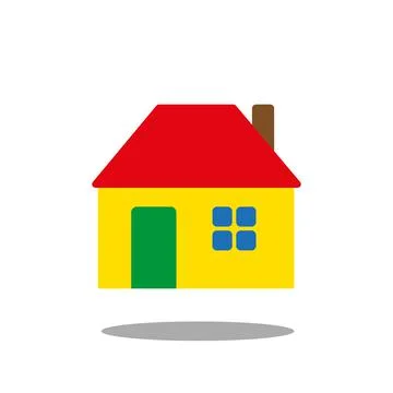 House Icon Single Stock Illustration