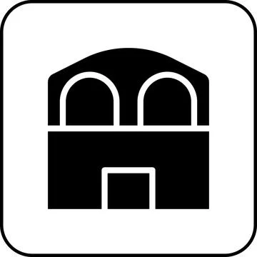 House icon solid border black イラスト素材