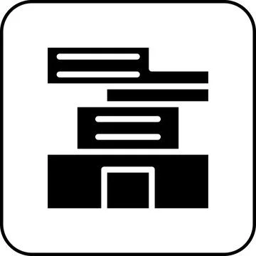 House icon solid border black 스톡 일러스트