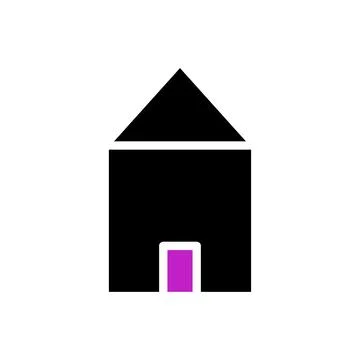 House icon solid purple black イラスト素材
