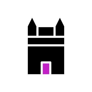 House icon solid purple black イラスト素材