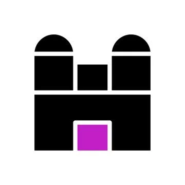 House icon solid purple black イラスト素材