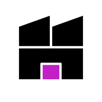 House icon solid purple black Illustrazione stock