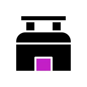 House icon solid purple black イラスト素材