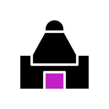 House icon solid purple black イラスト素材