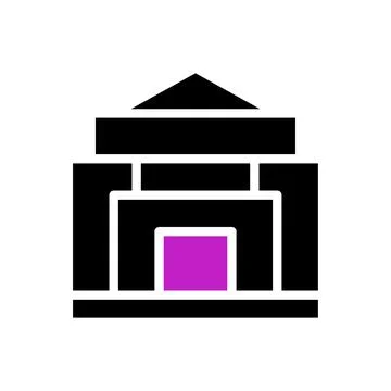 House icon solid purple black イラスト素材