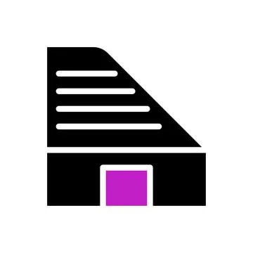 House icon solid purple black Stock Illustration