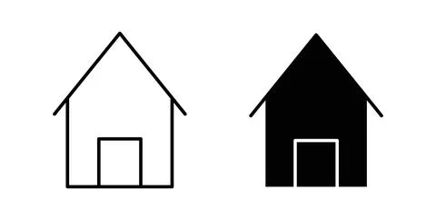 House icon symbol. Flat Vector illustration Stock Illustration