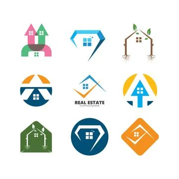 House  icon vector illustration design template Illustrazione stock