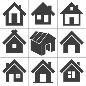 House icon, vector illustration Stock Illustration
